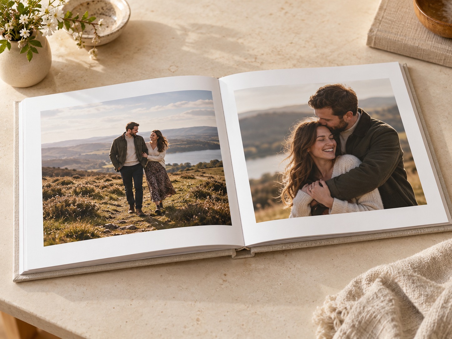 Lay-flat photo album